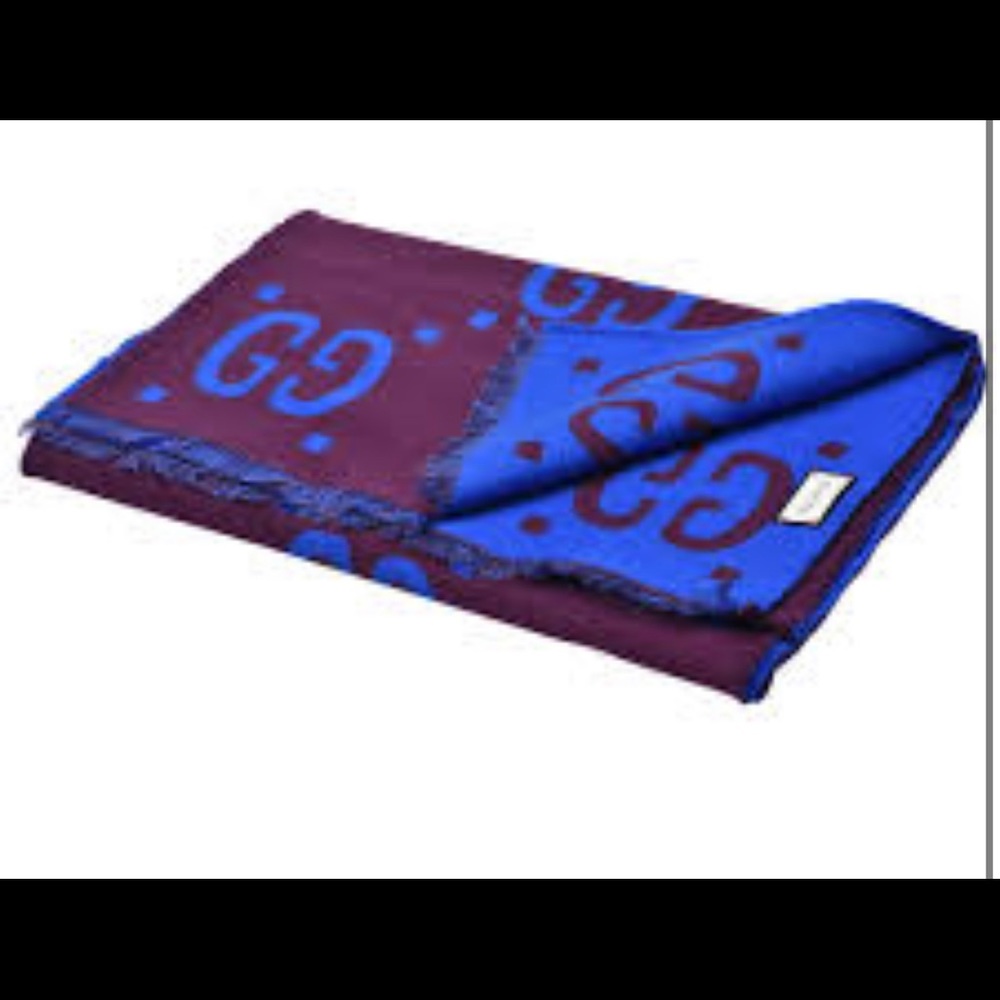 GG wool jacquard scarf